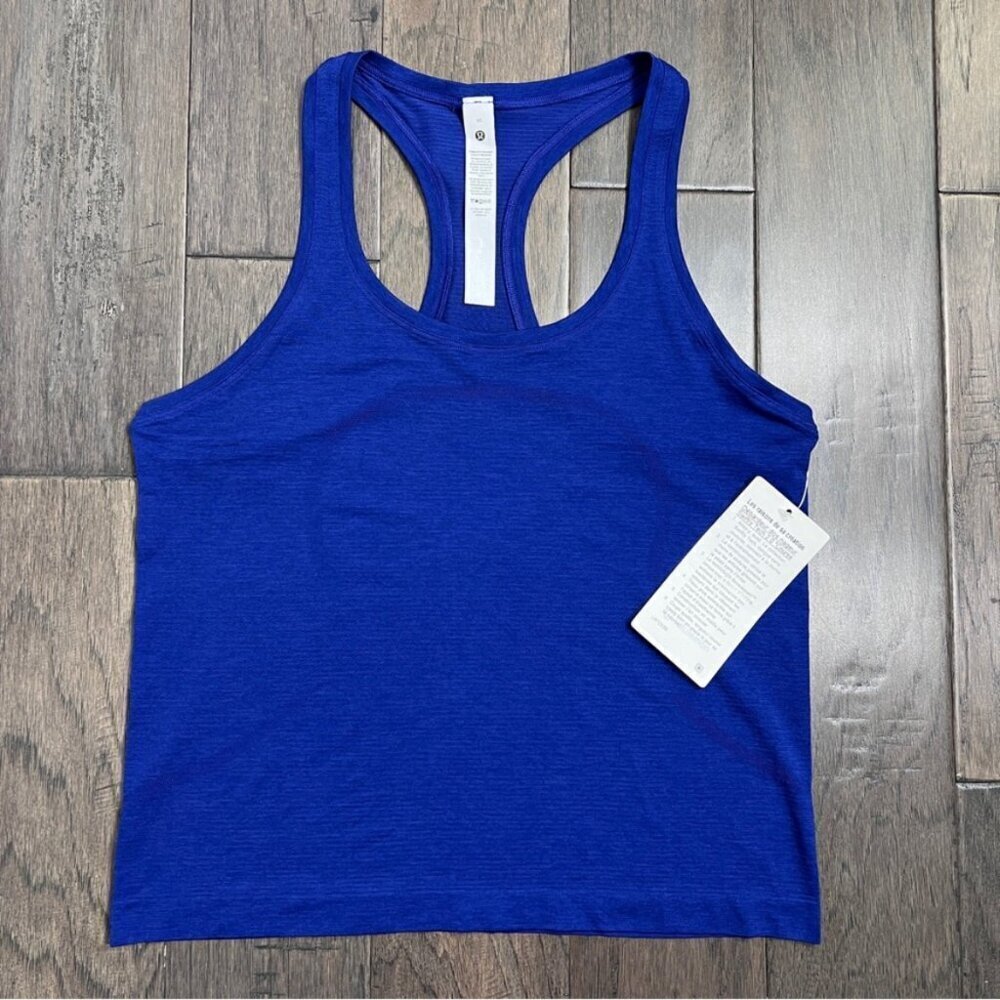 Lululemon NWT Swiftly Tech Racerback Tank Top 2.0 *Waist Length Larkspur